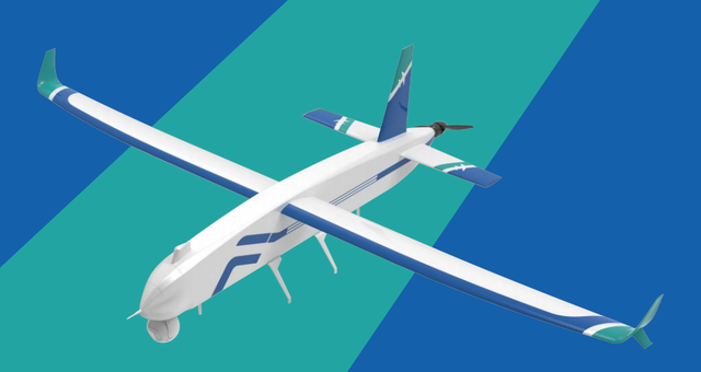 Unmanned aerial vehicle with a fixed wing (SP-D-FV150)